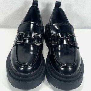 Madden Girl G Malone Chunky Platform Loafers Black Size 8 Worn Once
